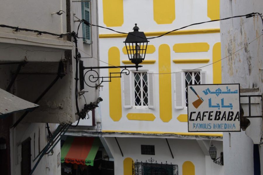 The famous Cafe Baba, nestled above the bustling Medina