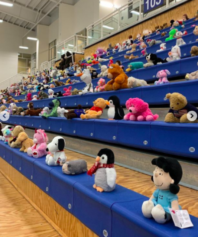 The Forum Bleachers packed with Teddys in attendence for the game. 