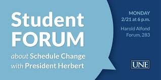 President Herbert’s Block Scheduling Forum: Looking at future scheduling changes and passionate student responses