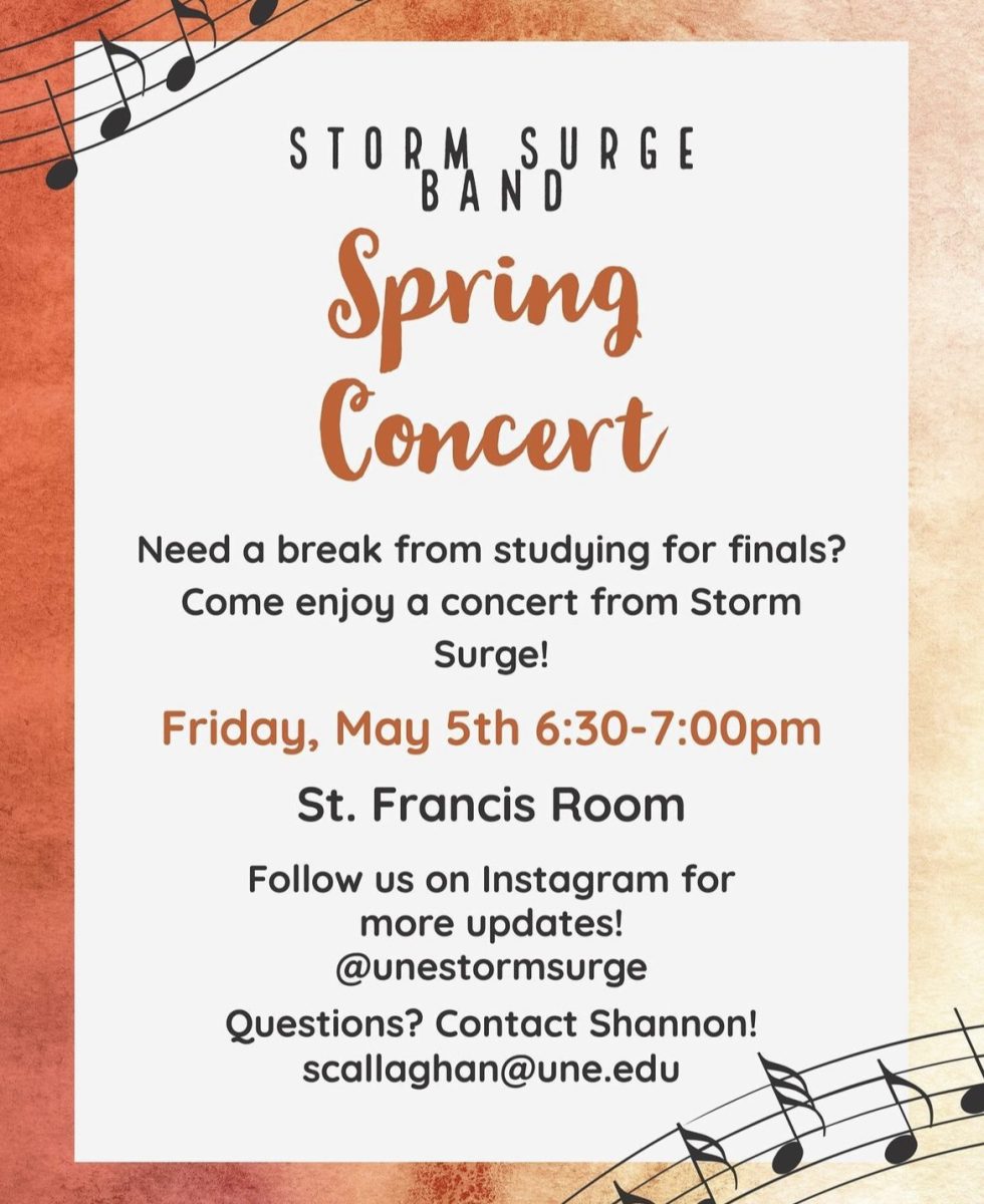 Flyer for Storm Surge’s Spring Concert. Provided by Shannon Callaghan. 