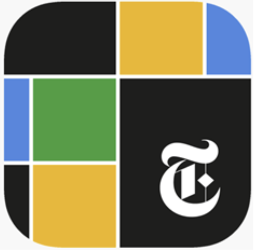 The New York Times game app.