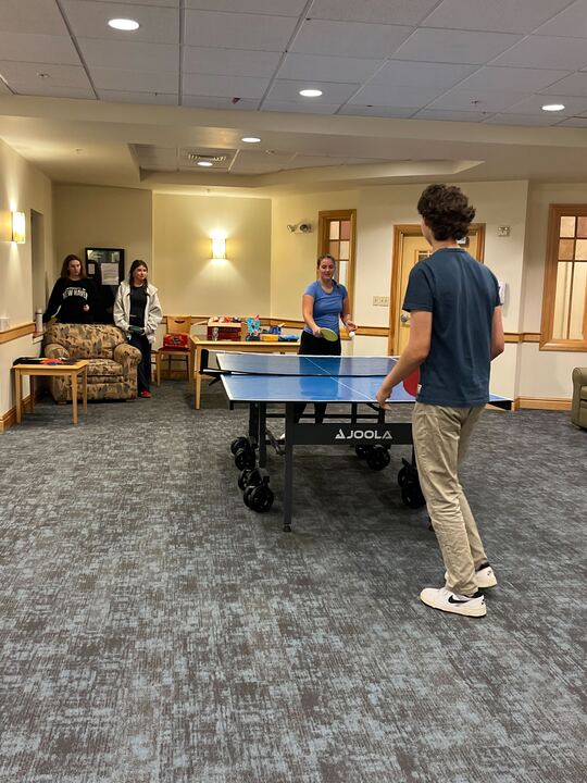 Chaplain Hall's Ping Pong Tournament Bounces Students into Action