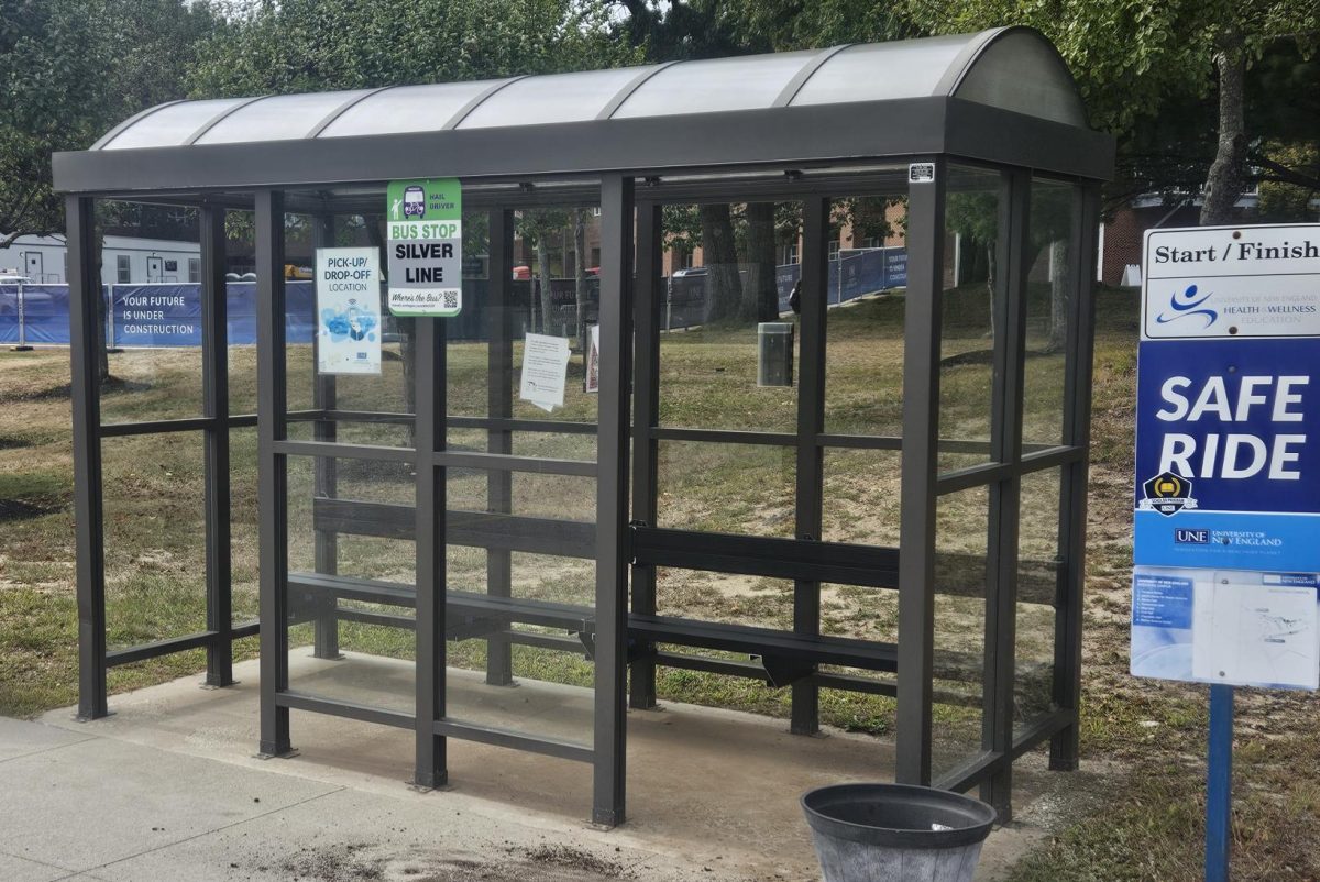 The bus stop outside the Campus Center is where you go to catch the Silver Line.